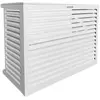 Decoclim Cache climatiseur - pompe à chaleur ALUMINIUM BLANC taille S