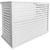 Decoclim - Cache unité extérieure en métal blanc taille m - 23AM9010
