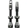 Send-hit Vannes Tubeless en Aluminium 44mm Noir - Compatibles avec Inserts et Sortie Horizontale