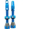 Send-hit Vannes Tubeless 44mm en Aluminium Bleu avec Trou Horizontal Compatibles