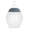 Elhée - Biberon anti-colique en silicone BibRond 330 ml - Blue Grey