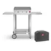 Plancha CHEF 55 Lisse + Chariot Ouvert + Housse PLANET
