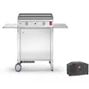 Plancha CHEF 55 Lisse + Chariot Fermé + Housse PLANET