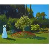Figured'Art Peinture au numéro : Dame en blanc au jardin - Monet - san...