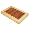 Billot de table bicolore bambou 46x31cm Dm Creation 00038