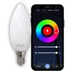 Ampoule LED connectée Wi-Fi + BT, LED E14, Couleurs + blanc réglable -...
