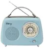 Radio rétro Bluetooth Halterrego Bleu gris