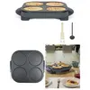Livoo Mini crêpes party 4 mini crêpes 12 cm 1500 W Revêtement antiadhé...