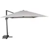 Dcb Garden - sevilla - Parasol avec pied excentré en acier et toile grise