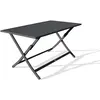 CITY GARDEN Table de jardin pliante en aluminium gris anthracite - MARIUS