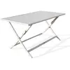 CITY GARDEN Table de jardin pliante MARIUS (140x80 cm) en aluminium - GRIS