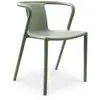 CITY GARDEN Fauteuil de jardin empilable en polypropylène vert olive