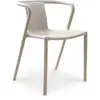 CITY GARDEN Fauteuil de jardin empilable en polypropylène sable