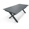 Dcb Garden - floride - Table de jardin en aluminium gris anthracite