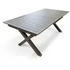 DCB GARDEN Table de jardin en aluminium quartz