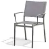 Fauteuil Jardin Empilable Stockholm En Textilène+ Gris Anthracite