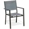 Fauteuil Jardin Tolede Empilable Gris Anthracite