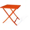 CITY GARDEN Guéridon de jardin pliant MARIUS (70x70 cm) en aluminium - ORANGE