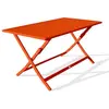 CITY GARDEN Table de jardin pliante MARIUS (140x80 cm) en aluminium - ORANGE