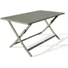 CITY GARDEN Table de jardin pliante MARIUS (140x80 cm) en aluminium - VERT KAKI