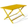 CITY GARDEN Table de jardin pliante MARIUS (140x80 cm) en aluminium - MOUTARDE