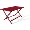 CITY GARDEN Table de jardin pliante MARIUS (140x80 cm) en aluminium - CARMIN