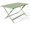 dcb garden Table de jardin pliante en aluminium vert lagune