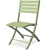 CITY GARDEN Chaise de jardin pliante en aluminium vert lagune