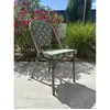 Fauteuil de jardin empilable en aluminium