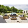 Salon bas de jardin 6 personnes Papette résine tressée
