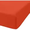 HOME COLLECTION - Drap housse unie 140x200cm Bonnet:30cm 100% coton Bio 57fils Bisque 140 x 200 cm