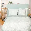 Home Collection - Parure housse de couette Lin & coton Pampelune blanc...