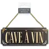 Retro Tableaux, toiles Sud Trading  Plaque à suspendre cave a vin