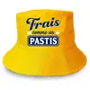 STC Bob - Jaune - Mixte - Coton - Texte 'Frais comme un Pastis' - Idée cadeau