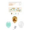 CED KIT ARCHE A BALLONS BABY GARCON 24 ballons blanc / 10 ballons vert/ 6 ballons or 3 metres de ruban accrocje ballons
