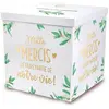 JOUR DE FETE Accessoire de Mariage / Urne Mille Mercis Pliable / Dimensions : 21 x 21 x 19 cm