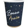 Lot de 6 Gobelets Bonne Année en carton 25cl