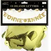GUIRLANDE LETTRES CARTON BONNE ANNÉE 2M OR