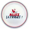 6 assiettes carton cocorico france supporter 23cm - sud trading cd7859