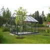 CHALET & JARDIN SEKURIT Serre grise 7,42 m² avec base