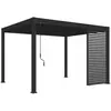 OMBREA Panneau brise-vue ventelles horizontales 1,3M Ombréa - Anthracite