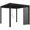 Panneau brise-vue ventelles horizontales 1M Ombréa - Anthracite - Ombrea