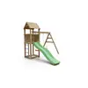 CHALET & JARDIN Aire de jeu extérieur en bois - 1 toboggan + 2 balançoires - 348x284x188cm - Ambroise