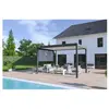 OMBREA Pergola bioclimatique autoportante bicolore - 300 x 400 x H. 258 cm