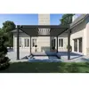 OMBREA Pergola bioclimatique autoportante anthracite - 400 x 400 x H. 258 cm