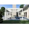 OMBREA Pergola bioclimatique Ombréa vs autoportante 4x4M - Blanc
