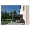 OMBREA Pergola bioclimatique autoportante anthracite - 300 x 300 x H. 258 cm