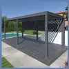 OMBREA Pergola bioclimatique motorisée Ombréa ELMO autoportante 3x6M Couleur - Gris