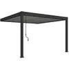 OMBREA Pergola bioclimatique autoportante 3x4M - Anthracite - ELMO