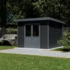 BARAC Abri de jardin en bois composite Onyx 33 9m²